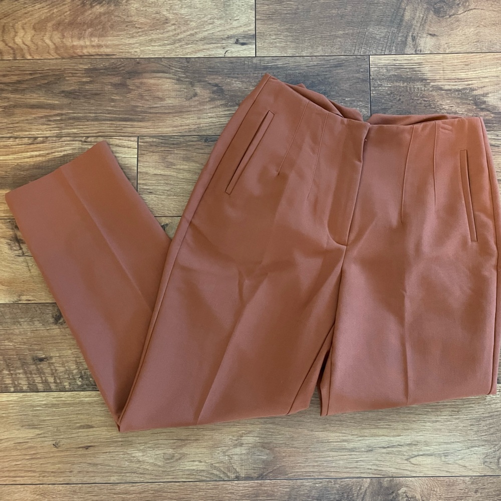 Nine West Taper Slacks, Burnt Orange 8L